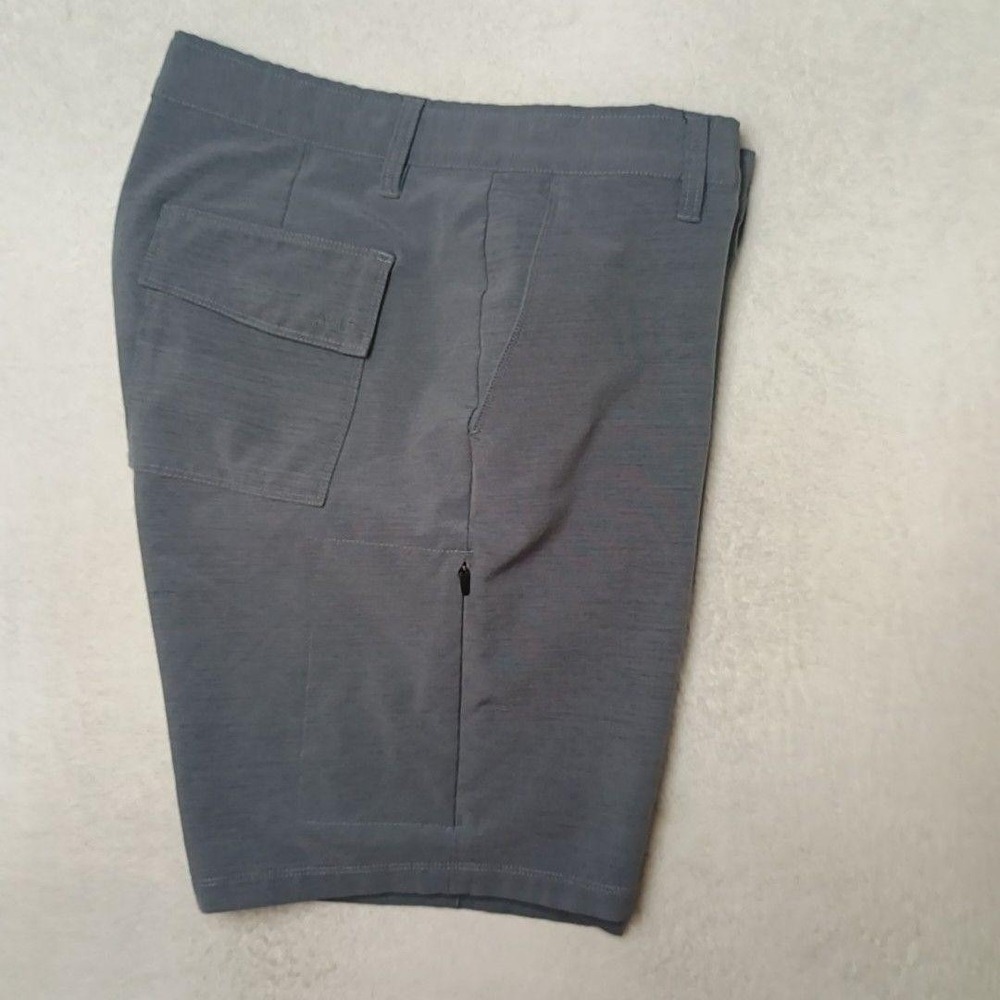 BYLT Kinetic Shorts Mens XL Gray 9" Golf Performance Stretch Pockets Athletic
